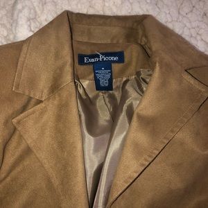 Brown suede dress jacket
